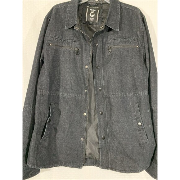 Fried Denim Jacket Mens L Excellent Button Up Pockets - Picture 6 of 8